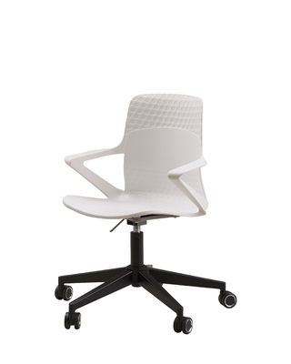 PP Plastic Swivel Office Chair For College Student Study