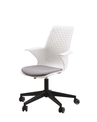 OEM & ODM Plastic Office Chairs With 360 Swivel Writing Pad