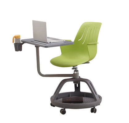 ABS Plastic Training Room Tables And Chairs H680*W450*D400mm With Writing Pad