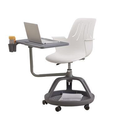 ABS Plastic Training Room Tables And Chairs H680*W450*D400mm With Writing Pad