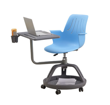 ABS Plastic Training Room Tables And Chairs H680*W450*D400mm With Writing Pad
