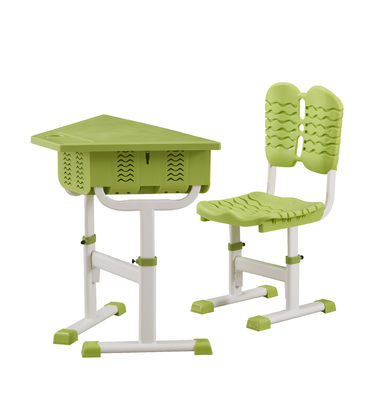 Height Adjustable Classroom Tables And Chairs ABS / PP Plastic