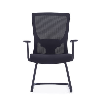 MID Back Mesh Back Fabric Seat Office Meeting Chair Visitor Chair With Lumbar Support