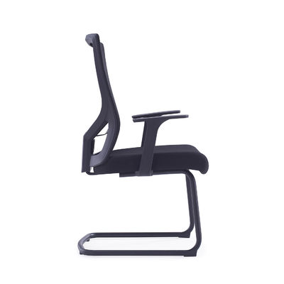 MID Back Mesh Back Fabric Seat Office Meeting Chair Visitor Chair With Lumbar Support