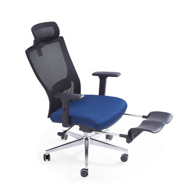 Modern MID Back Ergonomic Mesh Back Fabric Seat Swivel Office Chair With Up & Down Adjustable Lumbar Support