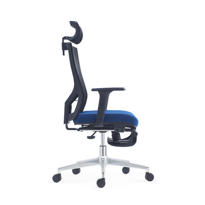 Modern MID Back Ergonomic Mesh Back Fabric Seat Swivel Office Chair With Up & Down Adjustable Lumbar Support
