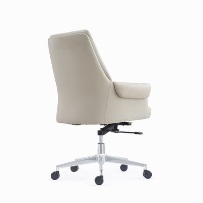 Ergonomic PU Genuine Leather Office Swivel Chair Upholstery Armrest