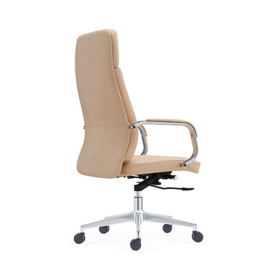 High Back Leather Desk Swivel Chair 1 Position Tilting Mechanism