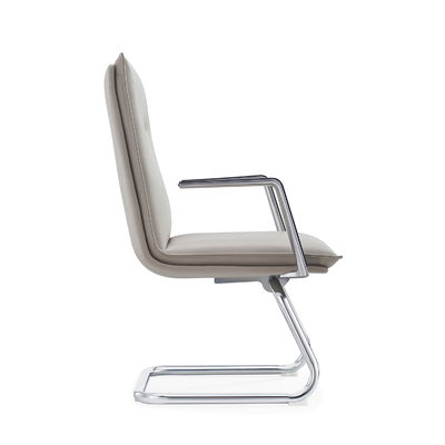 ODM Leather Office Swivel Chair Aluminum Armrest With PU Pad