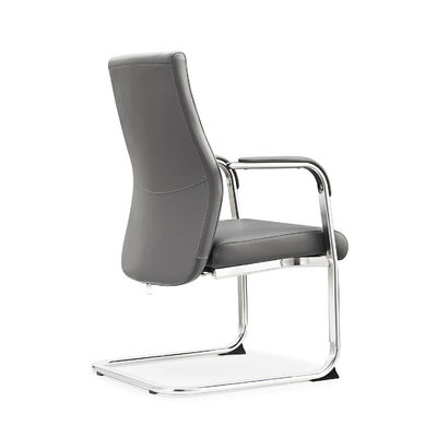 68*64*114 Genuine Leather Office Chair Chrome Steel Frame