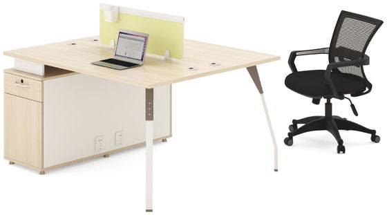 E0 E1 Board Wooden Office Computer Table With Steel Bracket Feet