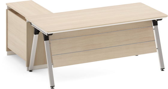 Modern Office Executive Table With Steel Legs 3 Years Warranty