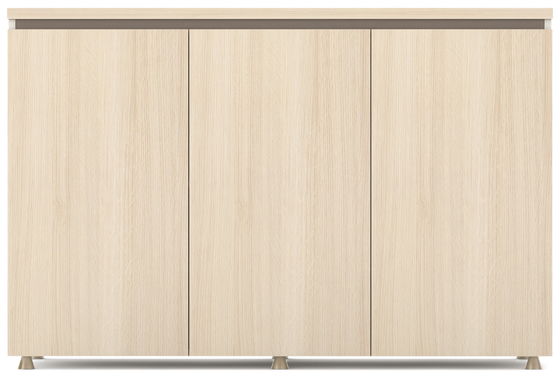 Wooden Locking File Cabinet 1.2M 3 Doors for Living Room Office