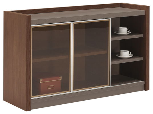 ISO14001 Office File Storage Cabinet Small Wood File Cabinet Beside Window