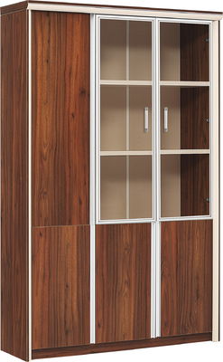 Melamine Board Wood Look File Cabinet 1.3M 3 Doors ISO14001