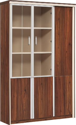 Melamine Board Wood Look File Cabinet 1.3M 3 Doors ISO14001