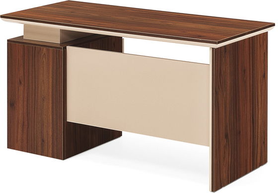0.3MM Veneer Wooden Office Computer Table Home Office Desk 1.4 / 1.6M