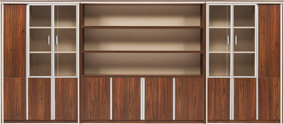 3.8 / 4.6m Decorative Locking File Cabinets E1 Grade Melamine Board