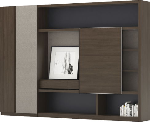 Modern Luxury Boss Office Furniture File Cabinets Wood 2.4 / 2.8 M