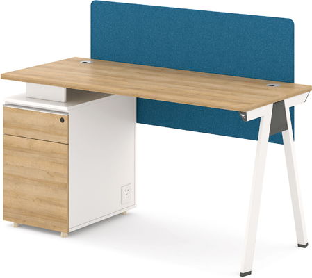 1.2M / 1.4M Office Desk Wooden With Metal Legs Good Raw Material