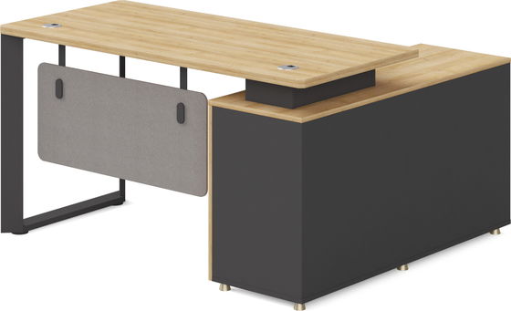 Bali Furniture 1.4M Melamine Office Desk With Metal Legs For Office