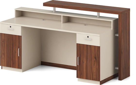 OEM ODM Office Reception Desks 1.8M Modern Wood Reception Desk