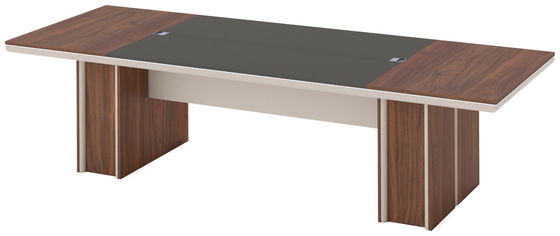 3M Wooden Office Meeting Table And Chairs Modern Panel Furniture
