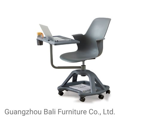 OEM/ODM PP Plastic Office Table And Chairs With Writing Pad