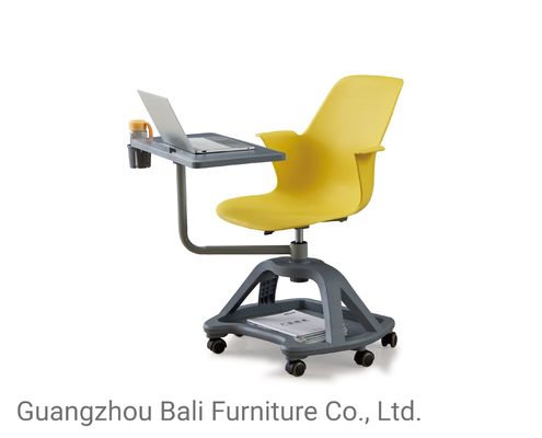 OEM/ODM PP Plastic Office Table And Chairs With Writing Pad