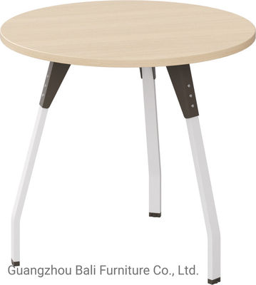 Small Round Office Discussion Table Modern E1 Grade Panel Wooden