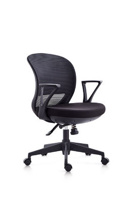 White Ergonomic Swivel Office Chair Mesh Fabric Swivel Computer Chair