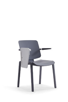 Modern PP Stackable Training Room Chairs with Writing Tablet