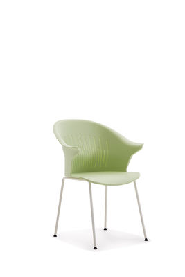 Modern PP Fiber Plastic Waiting / Training Room Chairs With Cotton Pad