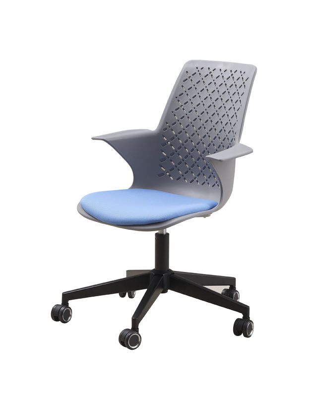 OEM & ODM Plastic Office Chairs With 360 Swivel Writing Pad