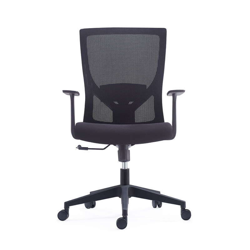 MID Back Ergonomic Mesh Back Fabric Seat Swivel Office Chair With Lumbar Support