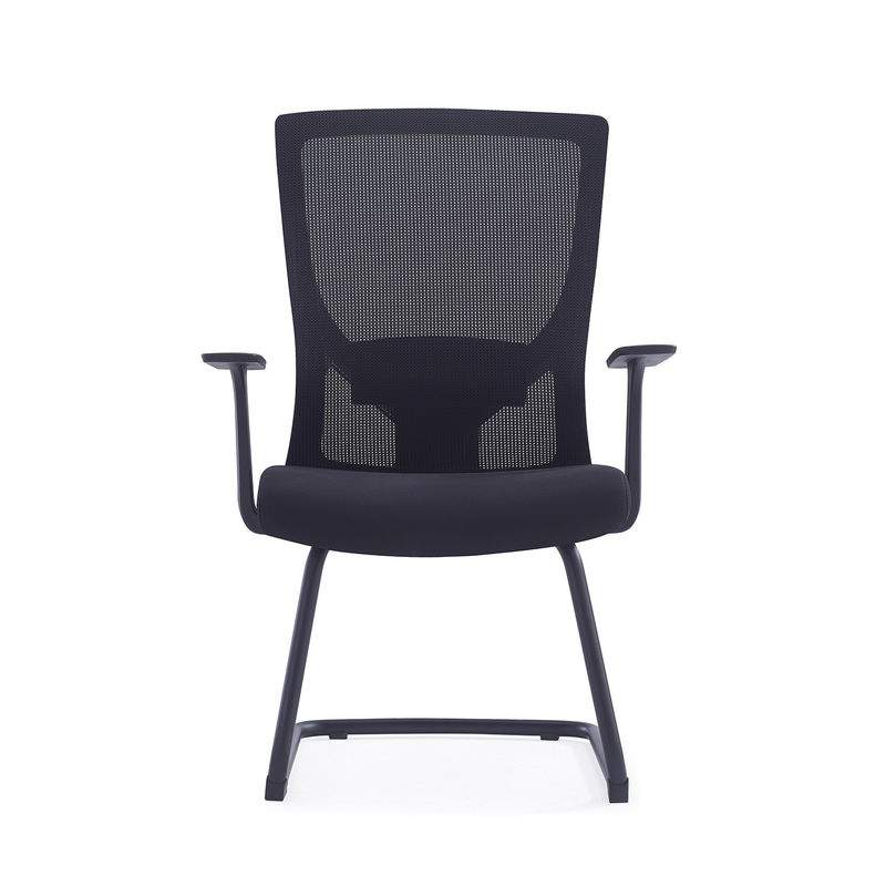 MID Back Mesh Back Fabric Seat Office Meeting Chair Visitor Chair With Lumbar Support