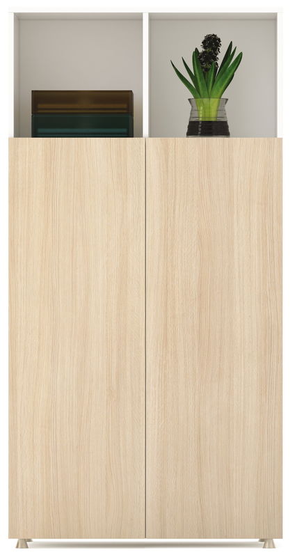 Modern 800mm 2 Doors Decorative Wood File Cabinet MFC Panel