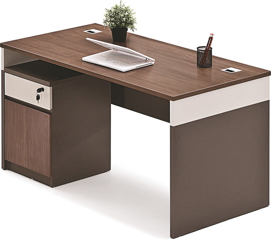 1.2 / 1.4M Wooden Office Computer Table E1 Grade MFC Desktop Computer Table