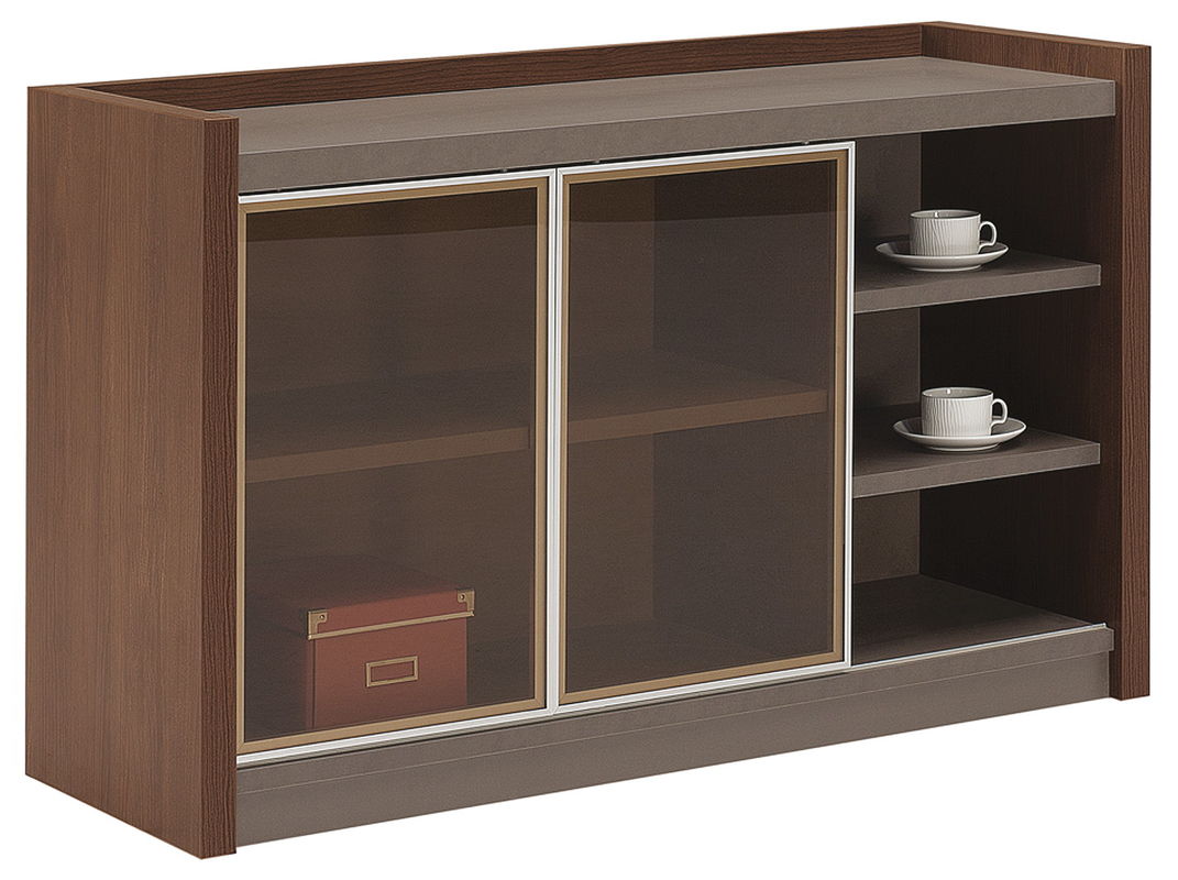 ISO14001 Office File Storage Cabinet Small Wood File Cabinet Beside Window
