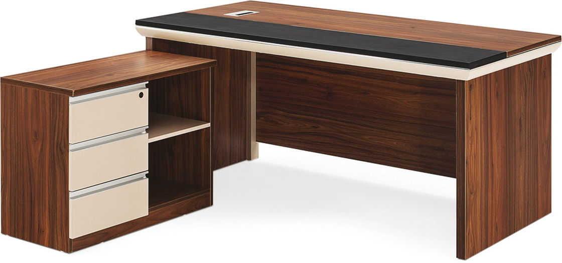 1.6m / 1.8m Executive Melamine Office Desk OEM ODM Service