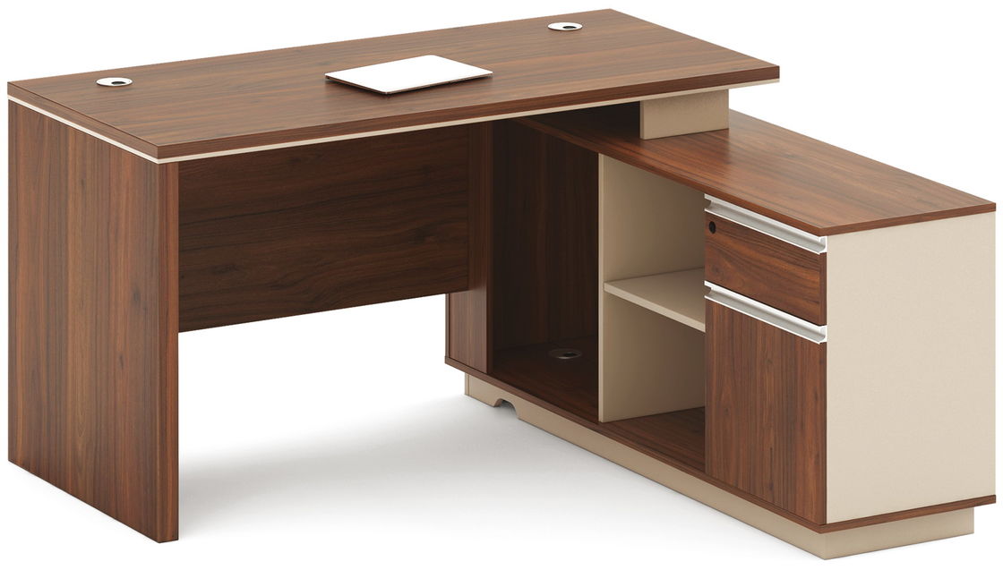 MFC Wooden Office Computer Table E1 Grade Melamine Board Office Manager Desk
