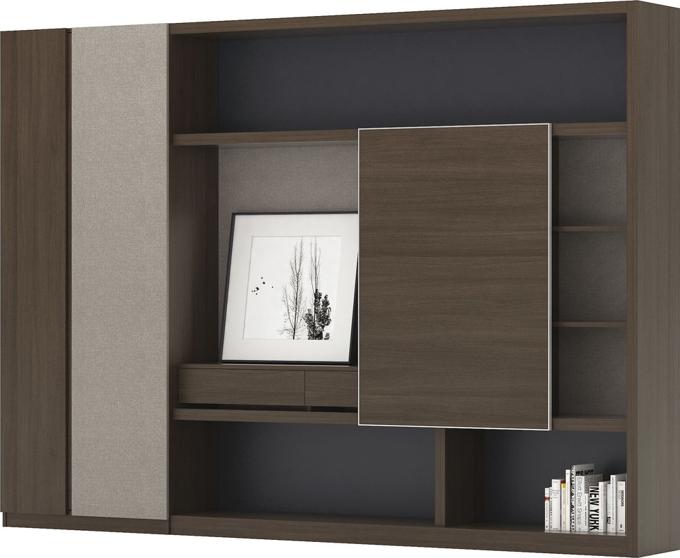 Modern Luxury Boss Office Furniture File Cabinets Wood 2.4 / 2.8 M