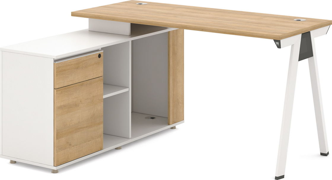L1400*W600*H750mm Wooden Office Computer Table 1.4M Manager Office Desk