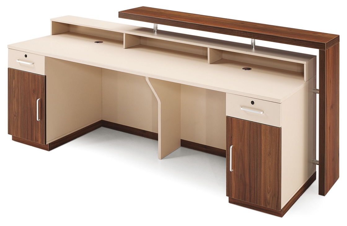 BAILI 2.5M Wooden Reception Counter Melamine Faced Board