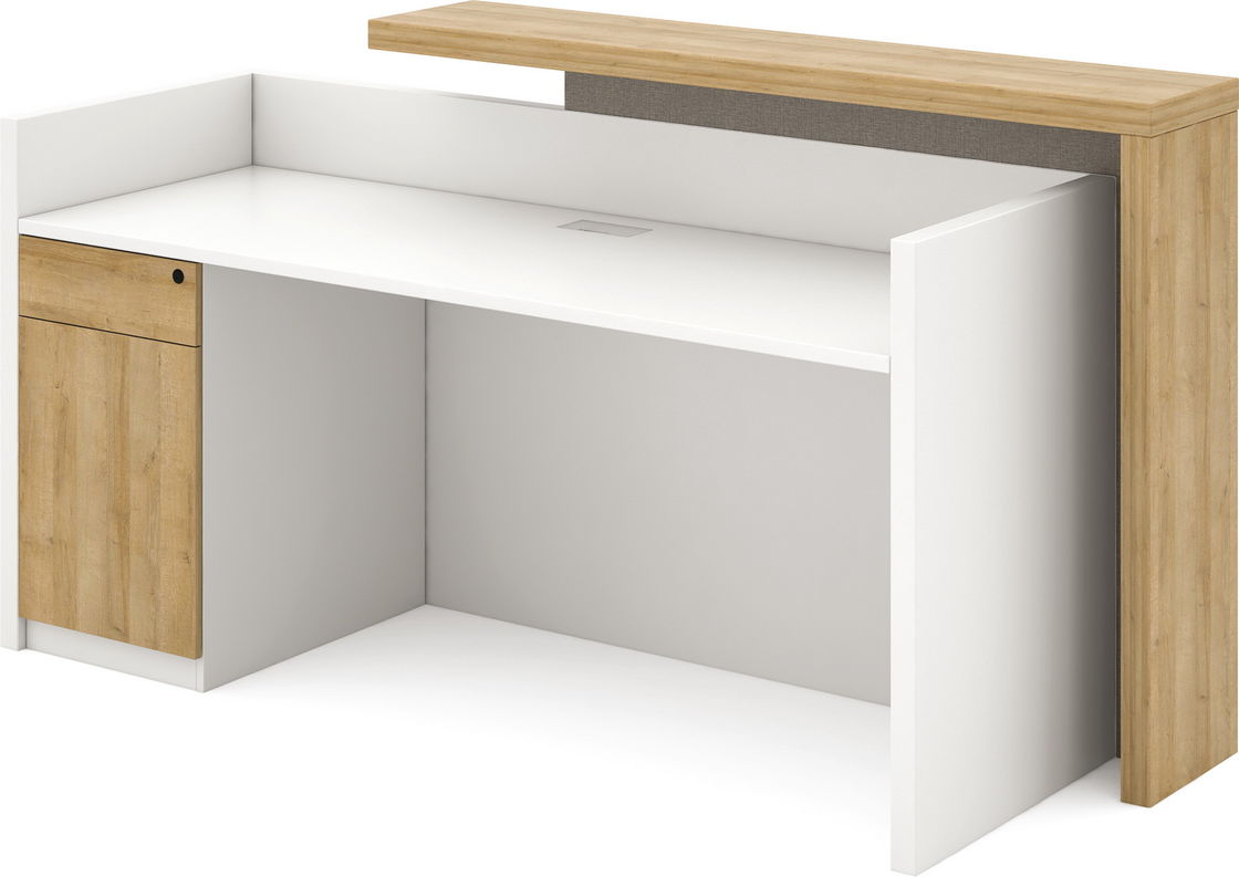 1.8M Reception Desk With Counter OEM ODM Melamine Faced Board