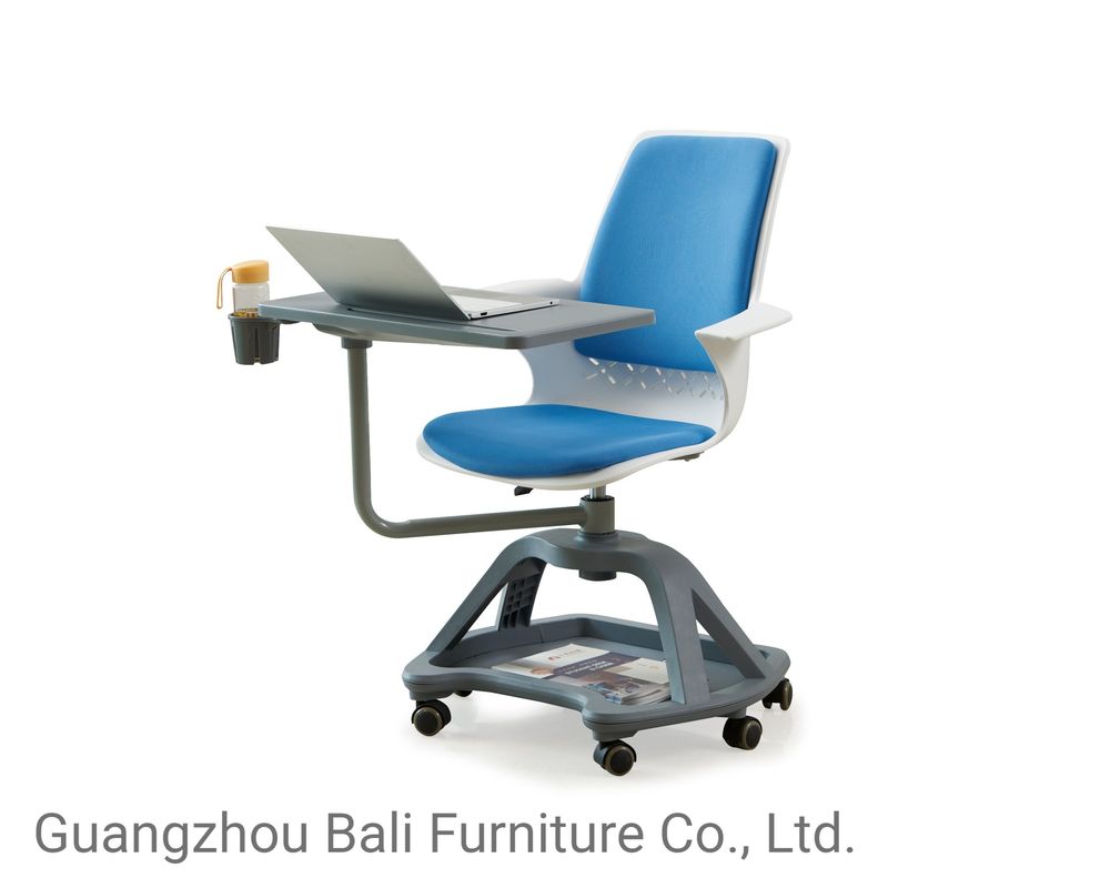 Modern Swivel PP Plastic Office Training Chair With Wheels And Cotton Pad