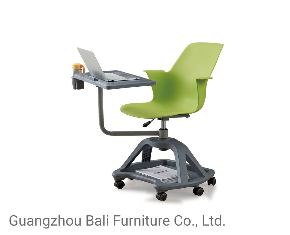 OEM/ODM PP Plastic Office Table And Chairs With Writing Pad