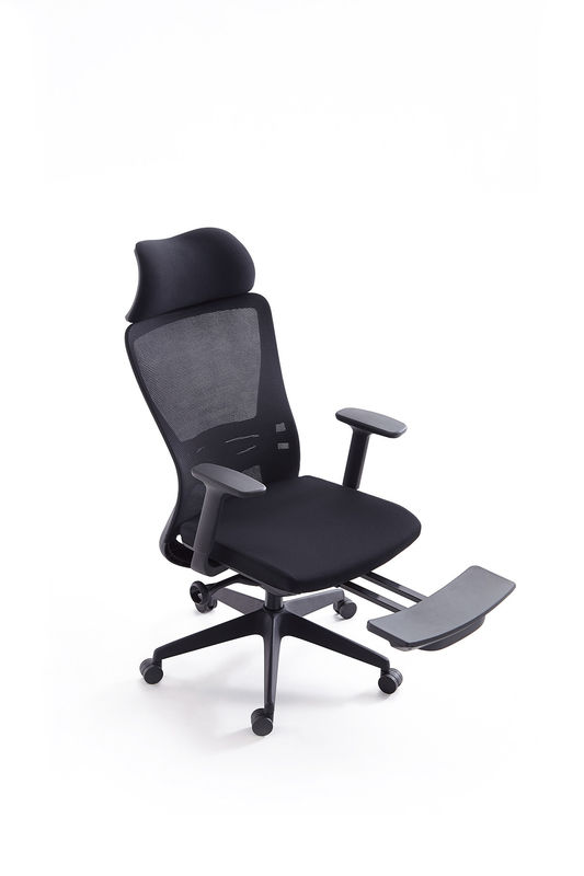 OEM ODM 68*64*114mm Mesh Swivel Office Chair With Footrest