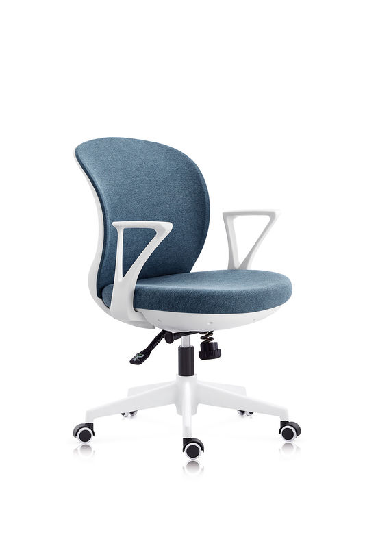 White Ergonomic Swivel Office Chair Mesh Fabric Swivel Computer Chair